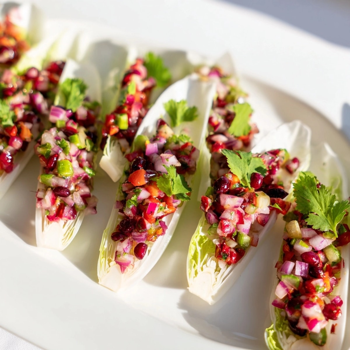 Festive Cranberry Jalapeño Salsa recipe: Bright red and green appetizer, ready to serve.