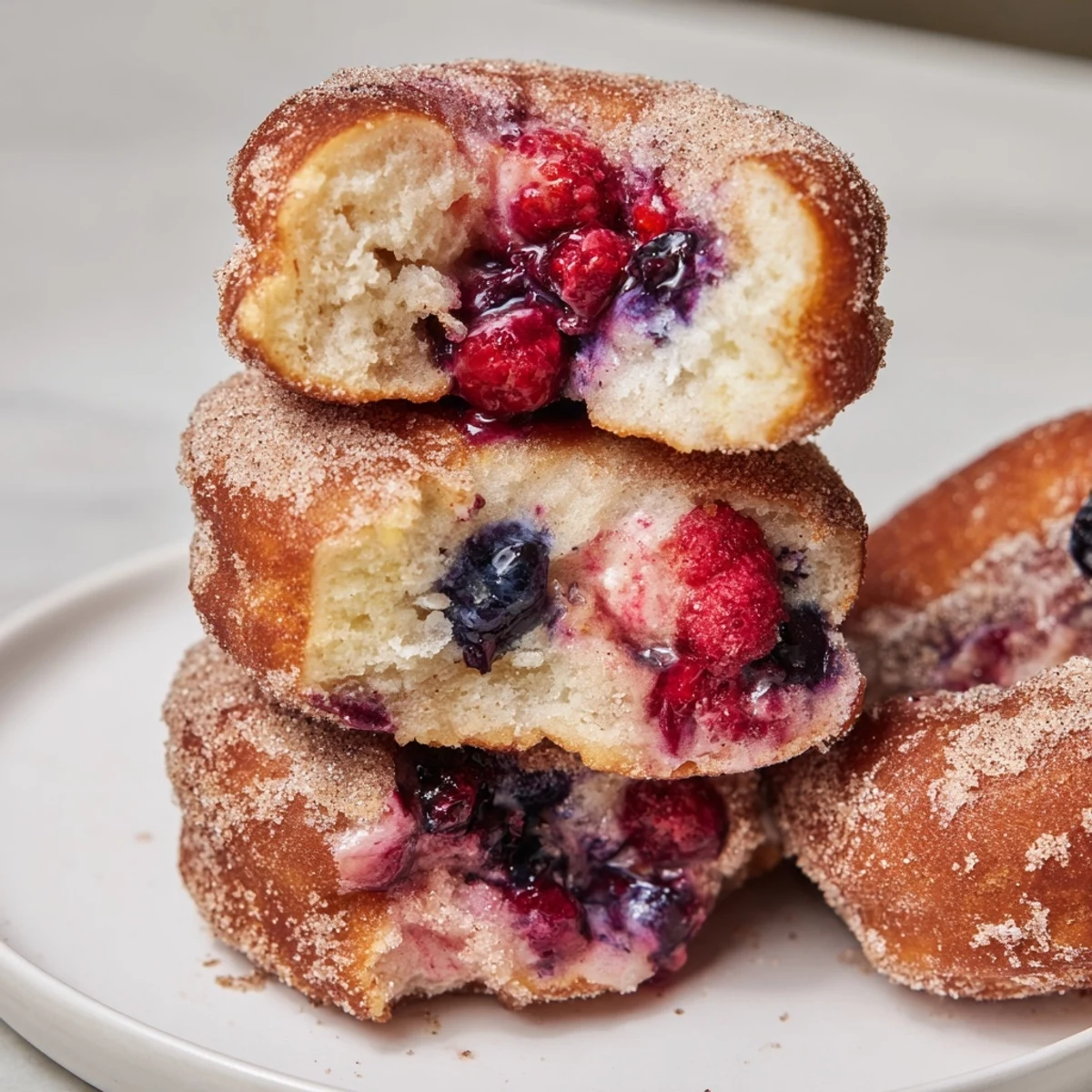 Protein Cinnamon Berry Doughnuts