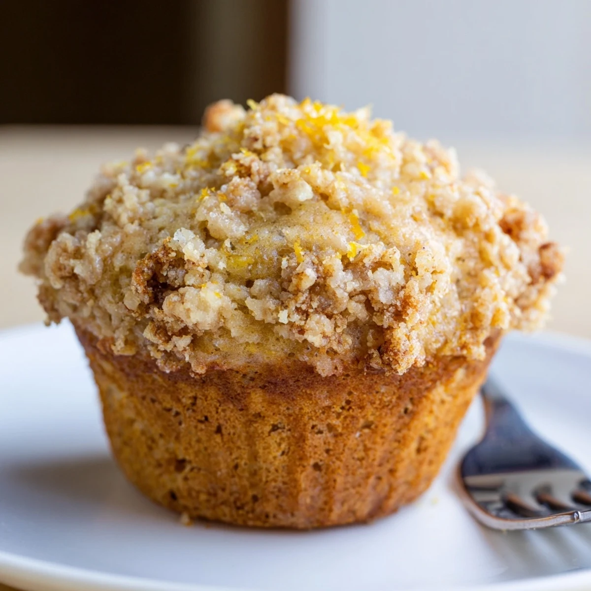 Golden-brown banana muffins with creamy ricotta and a burst of citrus flavor.