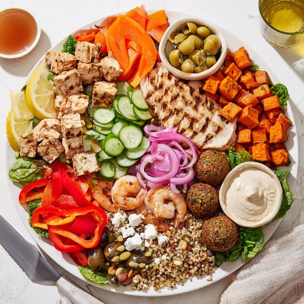 Interactive Plated Meals with customizable ingredients, inviting everyone to enjoy their favorites.