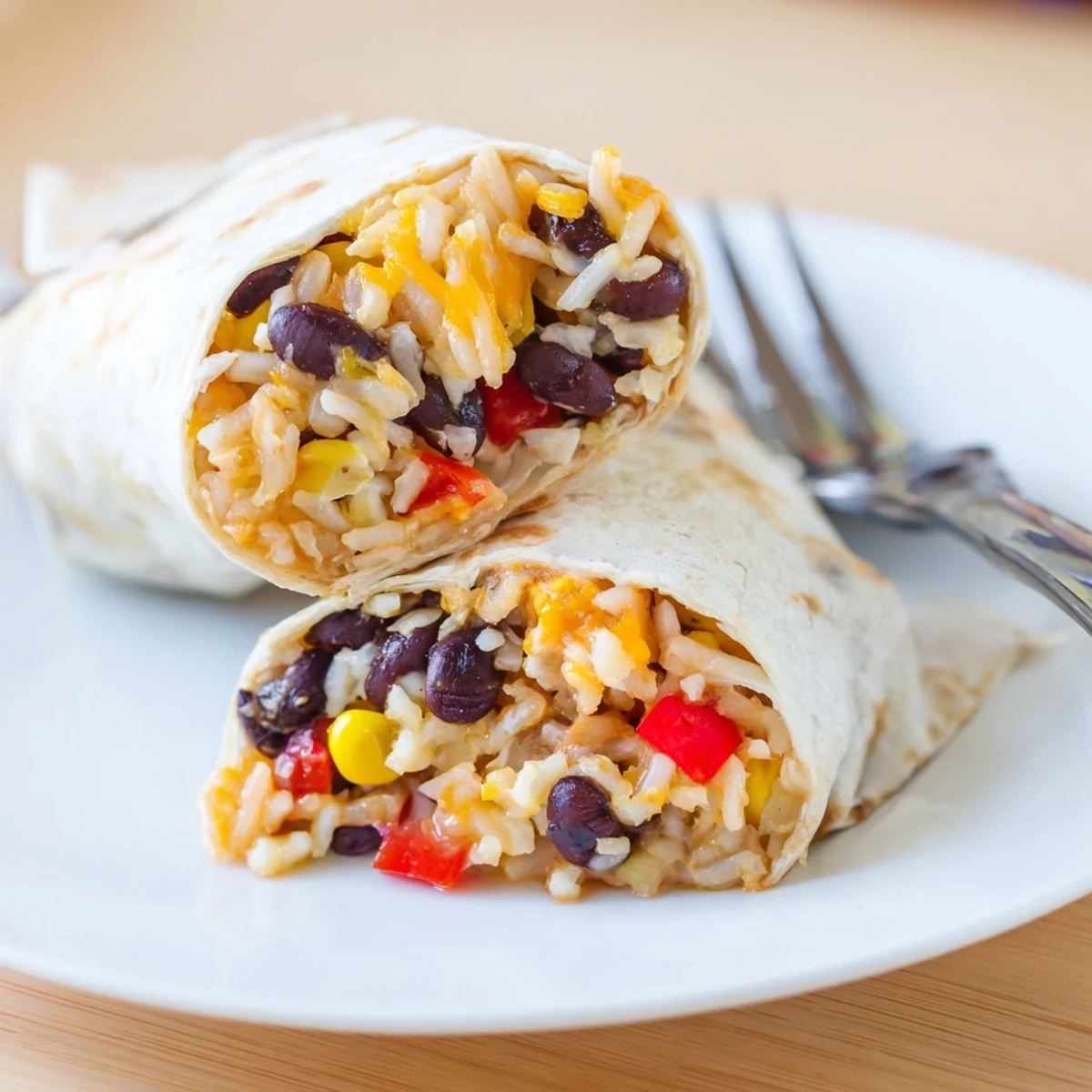Steaming, freezer-friendly burritos, perfectly wrapped bursting with filling, ready for an easy meal.