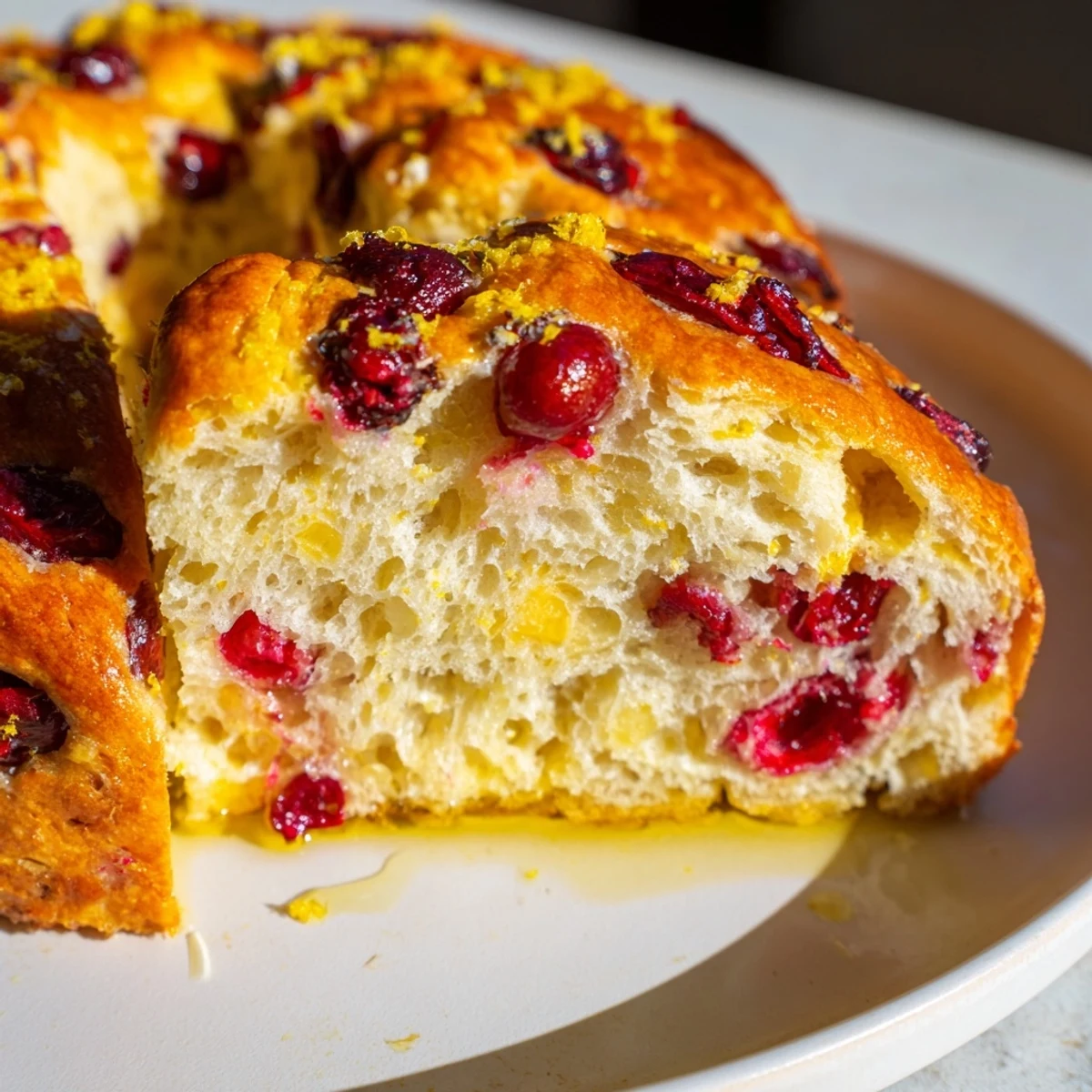 This homemade Cranberry Orange No-Knead Focaccia promises a soft interior with crispy edges, ready to eat!