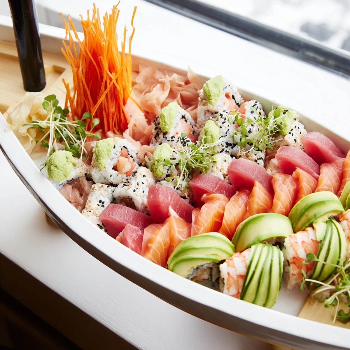 Sail Away Boat Sushi Platter