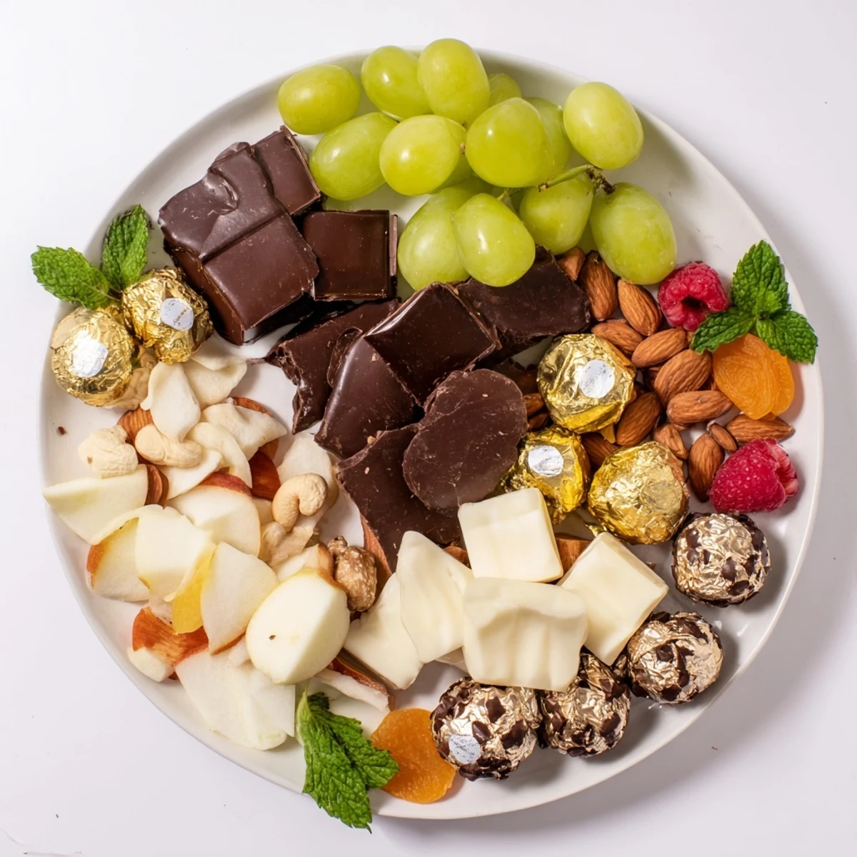 A visually stunning New Years Gold Foil Wrapped Chocolate Board, a perfect dessert for a festive celebration.