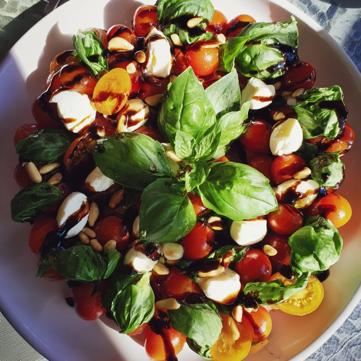 Imagine a ring of the colorful Appetizer Wreath: juicy tomatoes, creamy cheese, and fragrant basil together.
