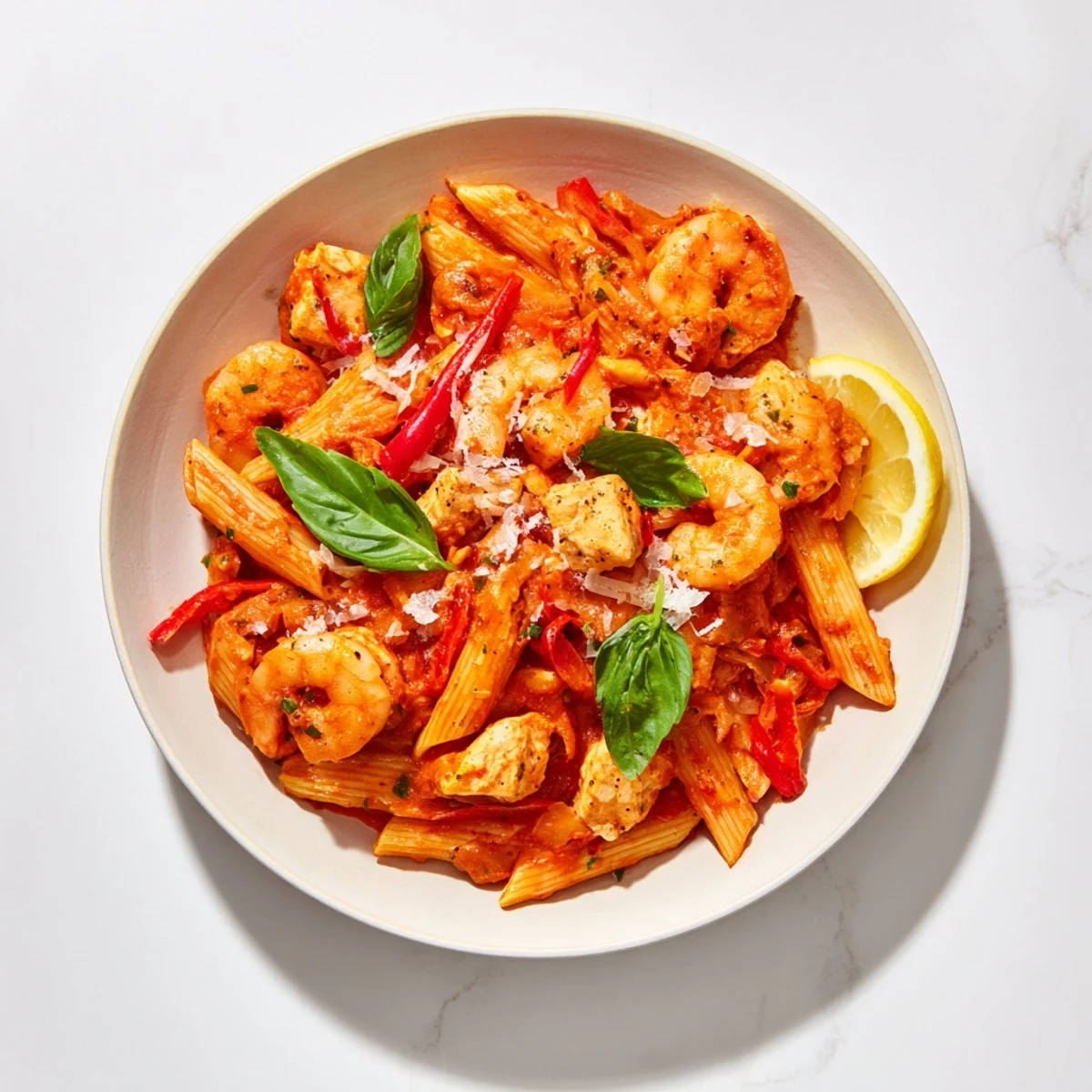 One-Pot Diavola Pasta Shrimp