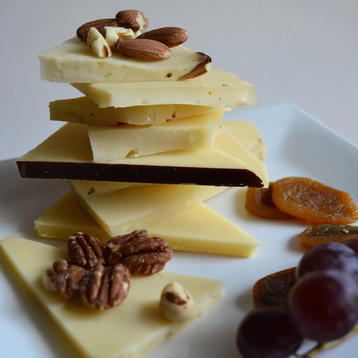 Elegant presentation of the Gilded Acorn, featuring acorn cheese cutouts, nuts, and a delightful honey drizzle.