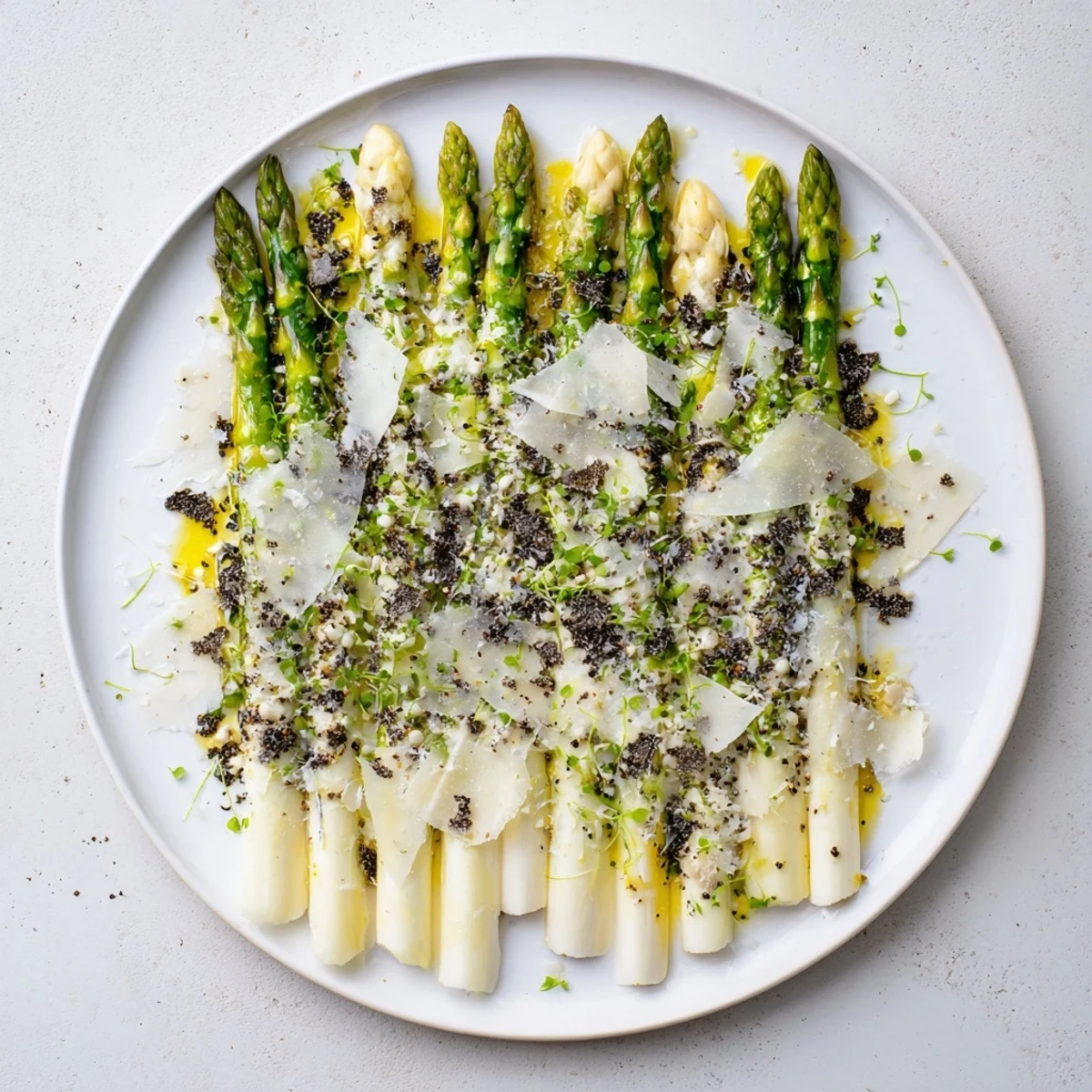 The Silver Birch: a beautiful starter featuring tender white asparagus and shaved Comté cheese.