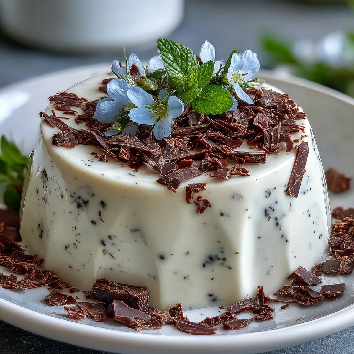 Creamy Hojicha Panna Cotta served chilled in a glass with a rustic roasted nut garnish.