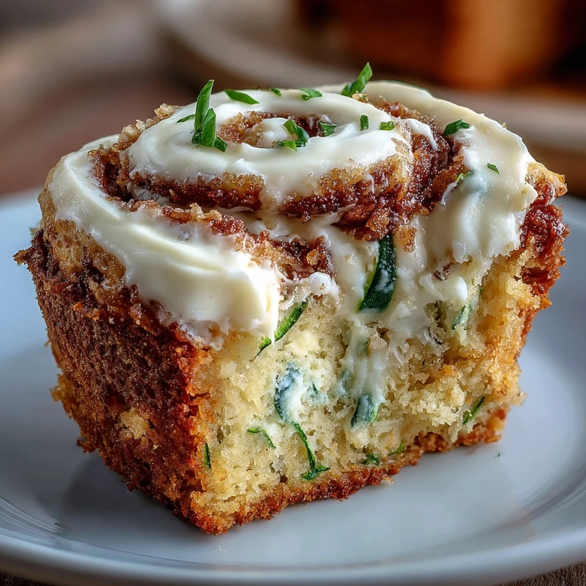 Carrot and Zucchini Muffins with Light Cream Cheese Swirl