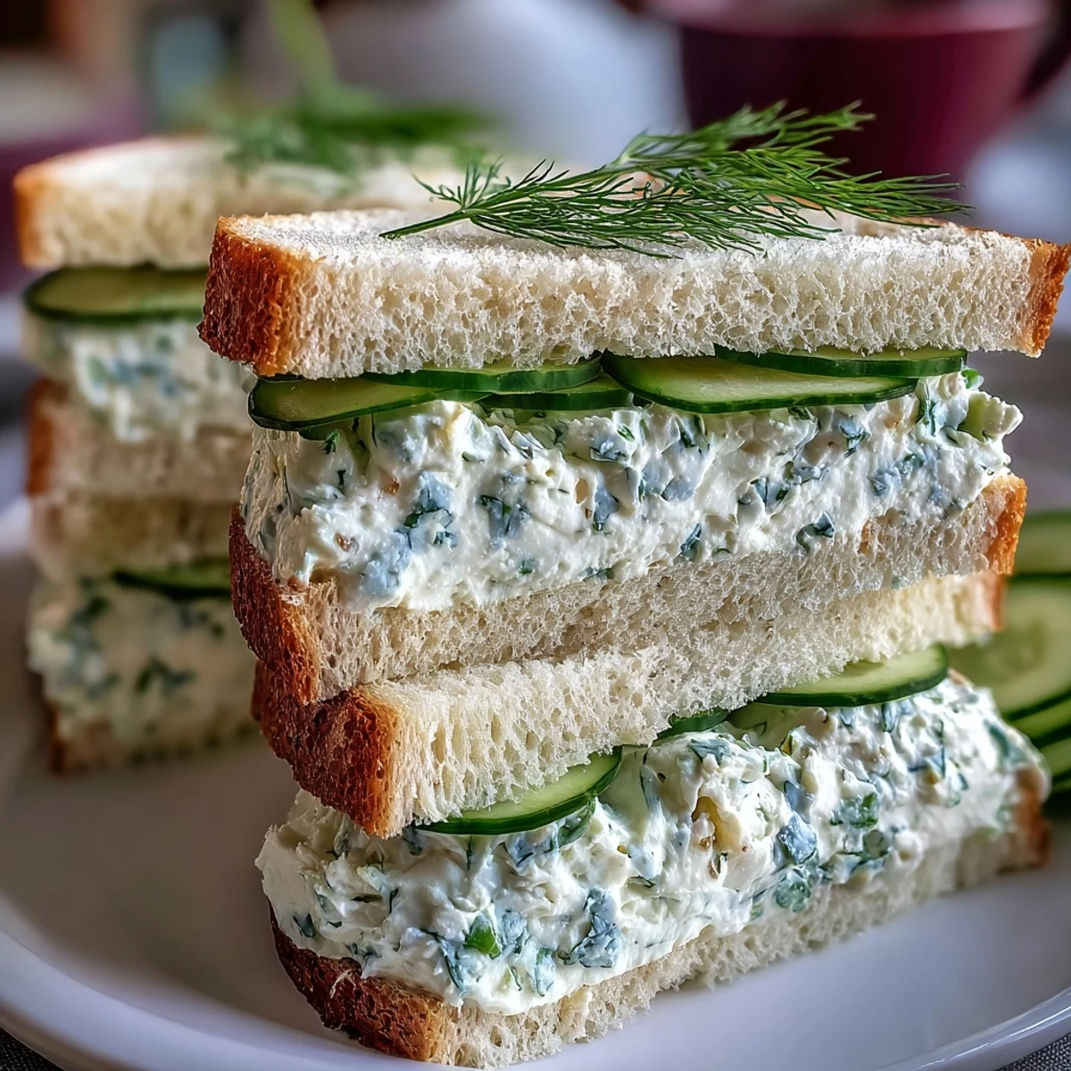 Elegant cucumber and dill Benedictine spread on soft white and wheat bread, perfect for Derby Day tea parties.