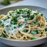 Ricotta Lemon Linguine Peas
