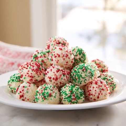 Fragrant Protein-Packed Italian Christmas Cookie Balls, soft and drizzled, ready for holiday celebrations.
