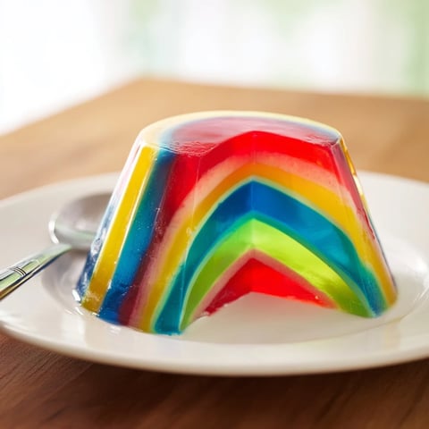 Vibrant layers of The Kaleidoscope dessert, a colorful, show-stopping dessert for a special occasion.