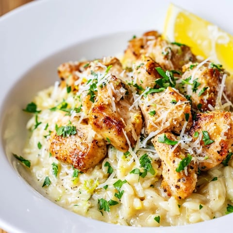 Creamy Lemon Chicken Orzo, a golden one-pan dish, smells heavenly with fragrant herbs and lemon.