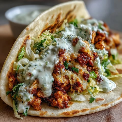 Close-up of golden, crispy cheese lace tortillas topped with seasoned ground chicken, chopped dill pickles, and crunchy green cabbage, finished with a dollop of creamy ranch cottage cheese sauce.