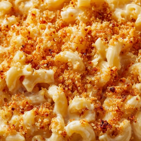 A close up of a bowl of macaroni and cheese.