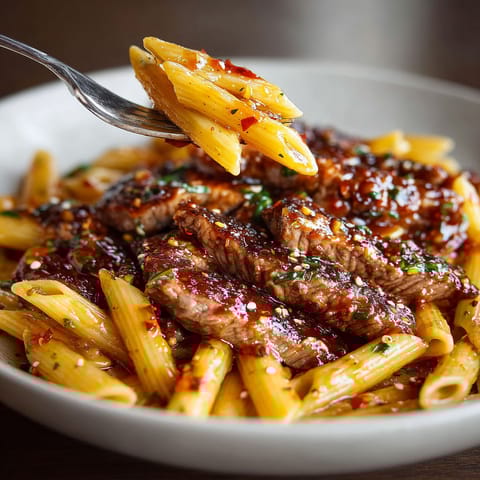 A plate of food with a fork in it.