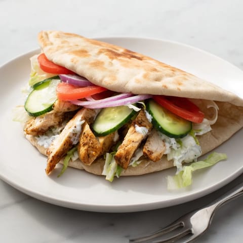 Garlic Ranch Chicken Pita Sandwich