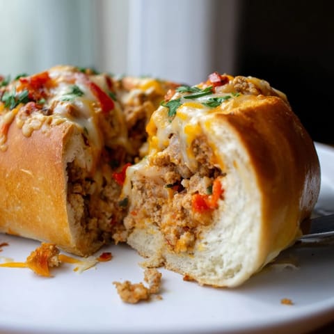 Cheesy Cajun Turkey Stuffed Rolls