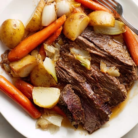 Sunday Pot Roast Roasted Veggies