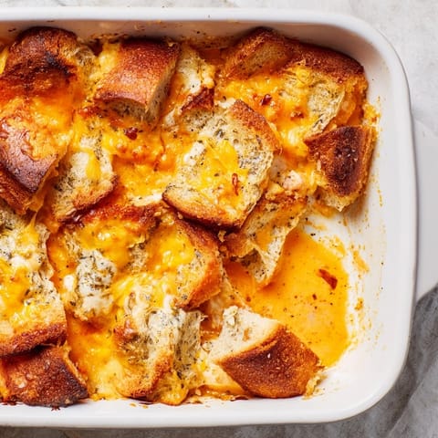 Easy tomato soup cheese bake