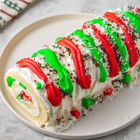 Festive Sweater Cake Roll