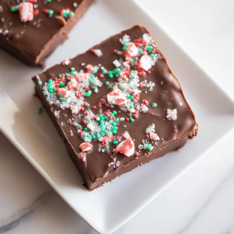 3-Ingredient Christmas Fudge Squares
