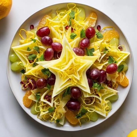 Starfruit and Grapes Garnish