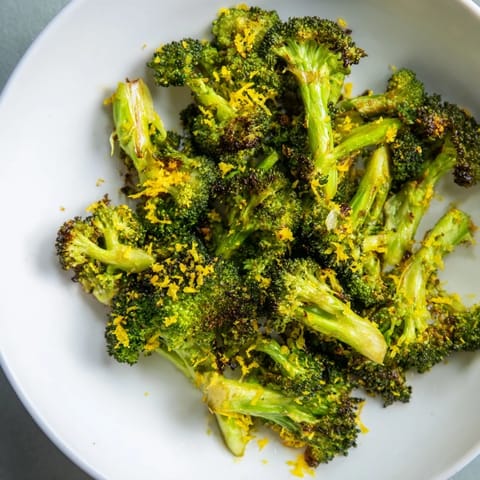 Lemon Garlic Roasted Broccoli