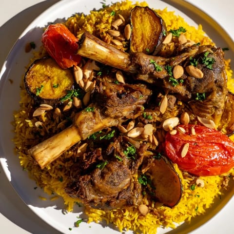 Palestinian Maqluba Layers