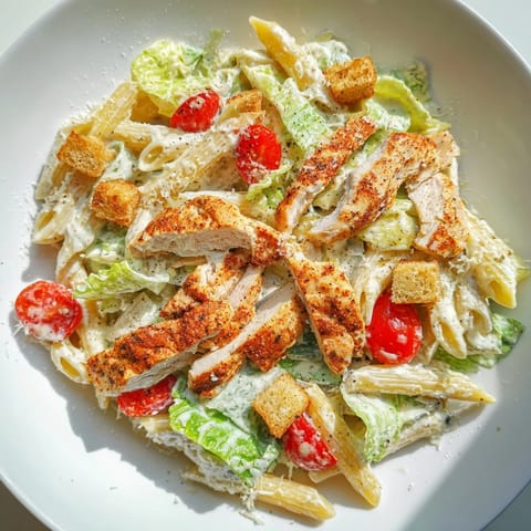 Spicy Chicken Caesar Pasta