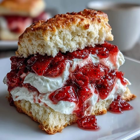 Strawberry Scone Shortcakes Vanilla