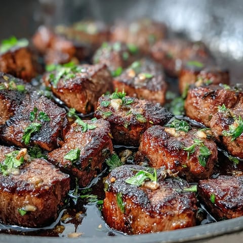 One-Pan Garlic Herb Steak Bites