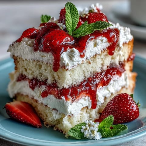 Spring Cakes Naked Strawberries Cream