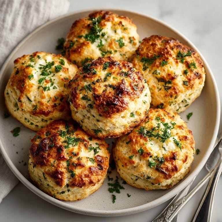Flaky Savory Herb & Feta Scones bursting with fresh herbs, ready for brunch or snacking