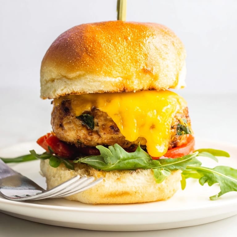 Close-up of Garlic Butter Turkey Burger Sliders, glistening with butter; ready for game night.