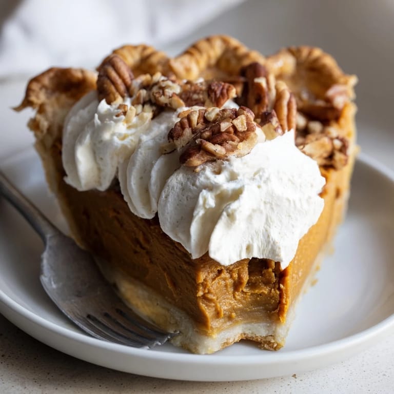 Delicious Thanksgiving Sweet Potato Miso Pie served warm with a cinnamon aroma.