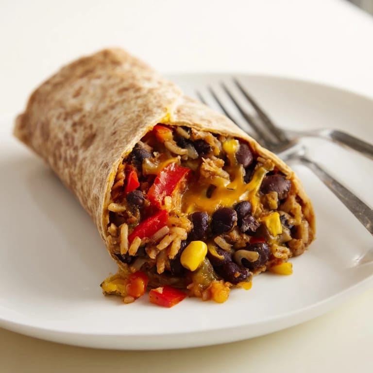 A close-up of delicious freezer-friendly burritos, a colorful, savory collection ready to be reheated.