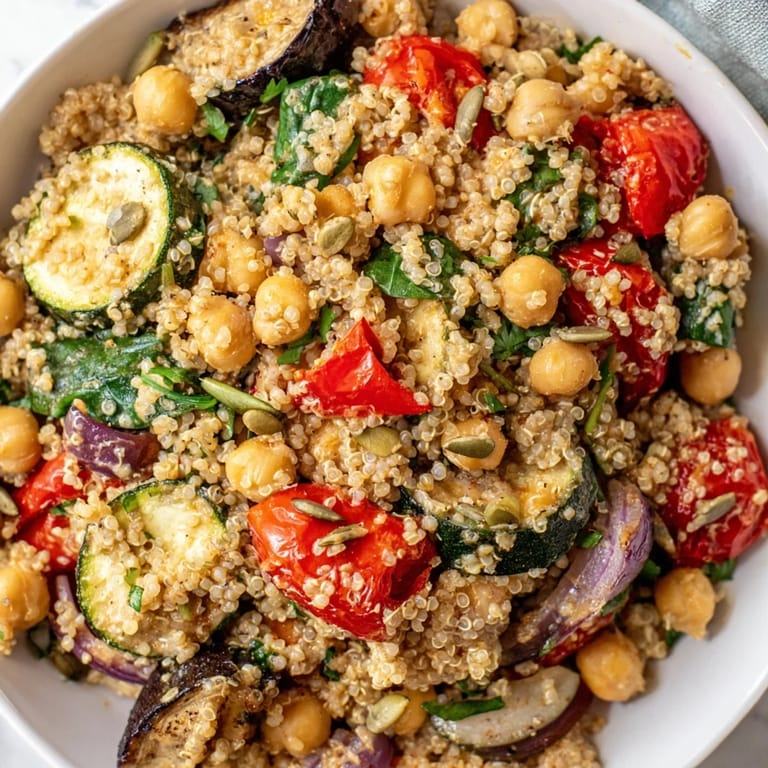 Enjoy this healthy and delicious Quinoa Power Protein Salad, perfect for a satisfying lunch.