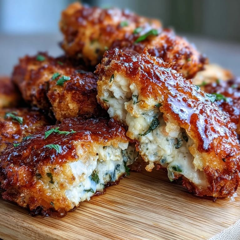 Crisp Asiago Panko Chicken Bites ready to eat, arranged in a bowl alongside fresh salad greens for a light meal.