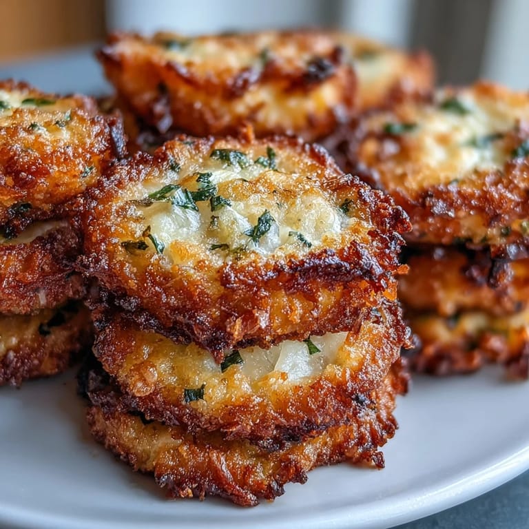 Freshly baked Asiago Panko Chicken Bites on a wooden cutting board, garnished with parsley and a small dish of marinara for dipping.