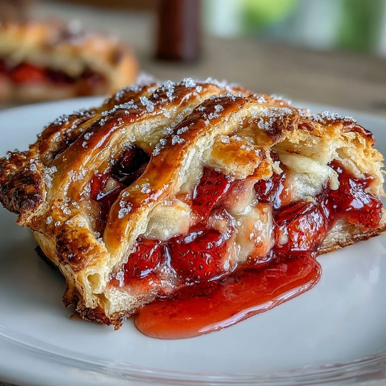Sweet strawberry hand pies with buttery lattice crust, ideal for sharing at family picnics.