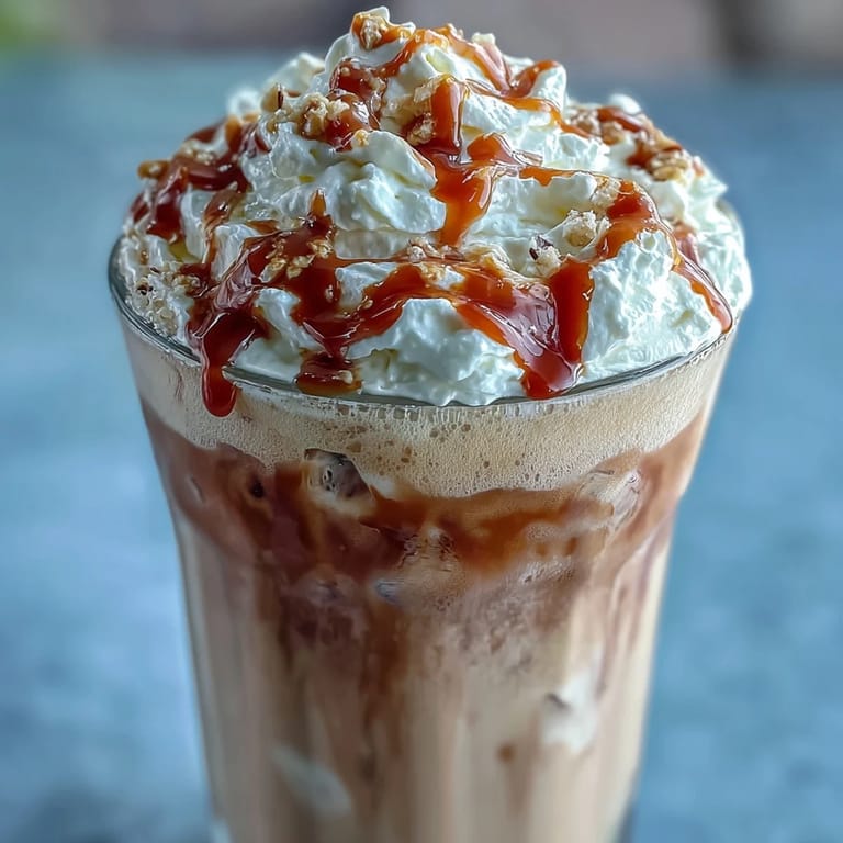 Refreshing blended coffee drink with real vanilla bean, ice, and milk, finished with a luscious caramel swirl and fluffy whipped cream.