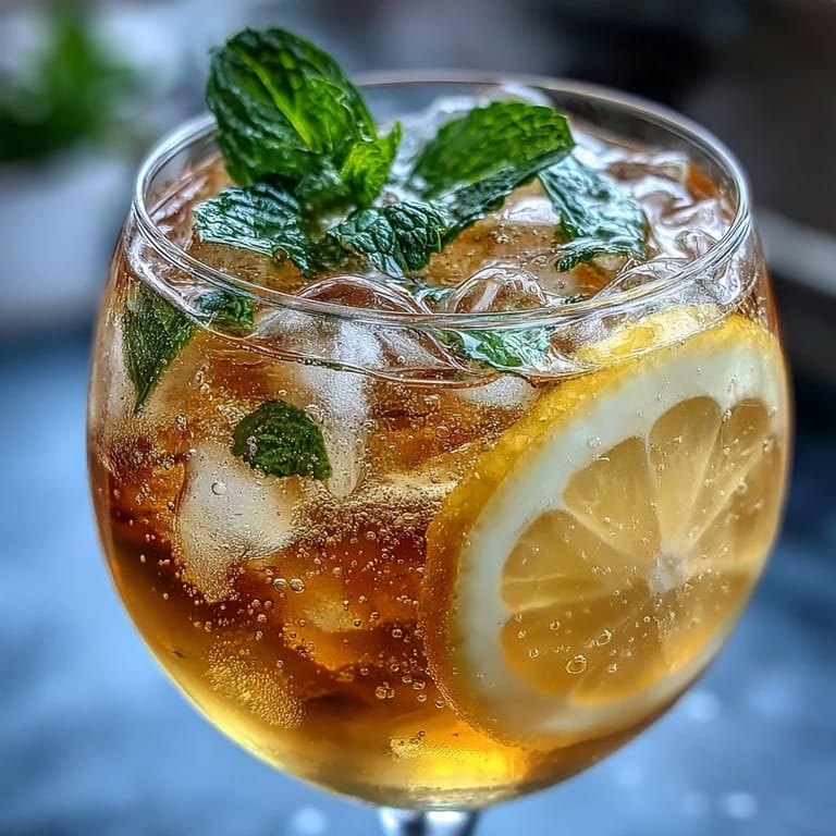 Elegant Limoncello Spritz Mocktail featuring bright citrus notes, sparkling bubbles, and aromatic mint leaves in crystal wine glasses.