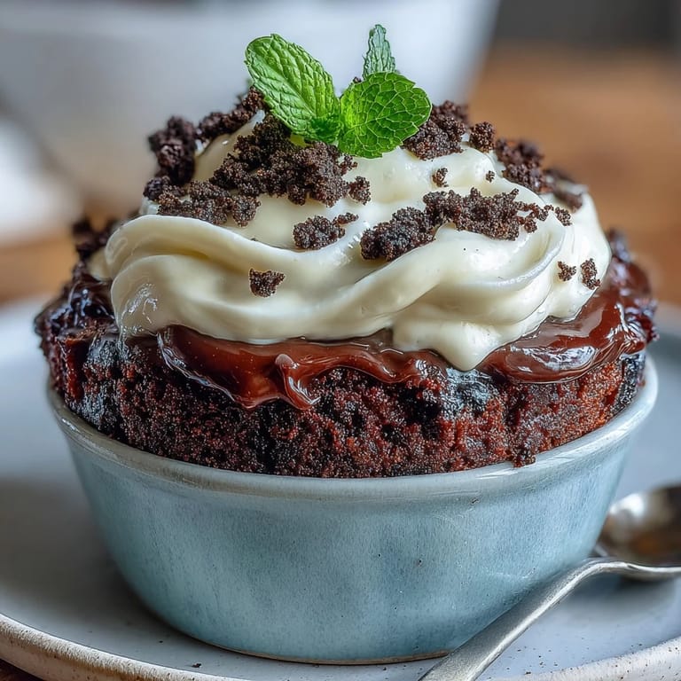 Delicious Mother's Day Flower Pot Brownies, presented like a miniature garden feast.