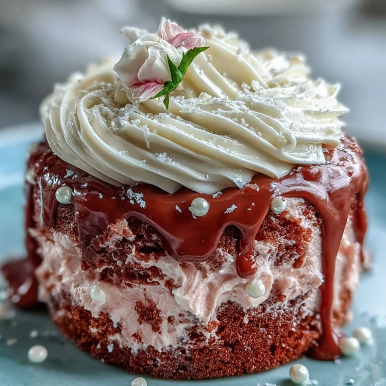 Gorgeous pink Rosé Velvet Cake, showcasing a decadent gold drip and creamy frosting.