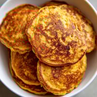 A bowl of pancakes.