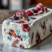 Frozen yogurt berry bark with creamy Greek yogurt, honey, and fresh mixed berries for a refreshing summer snack.  
