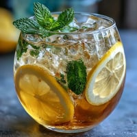 Vibrant Limoncello Spritz Mocktail with fresh lemon slices and mint garnish, served in chilled wine glasses over ice.  